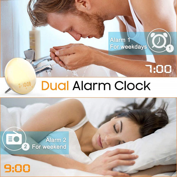 Sunrise Wake-Up Alarm Clock with Nature Sounds