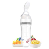 Baby Food Squeeze Bottle With Spoon - The Proper Price
